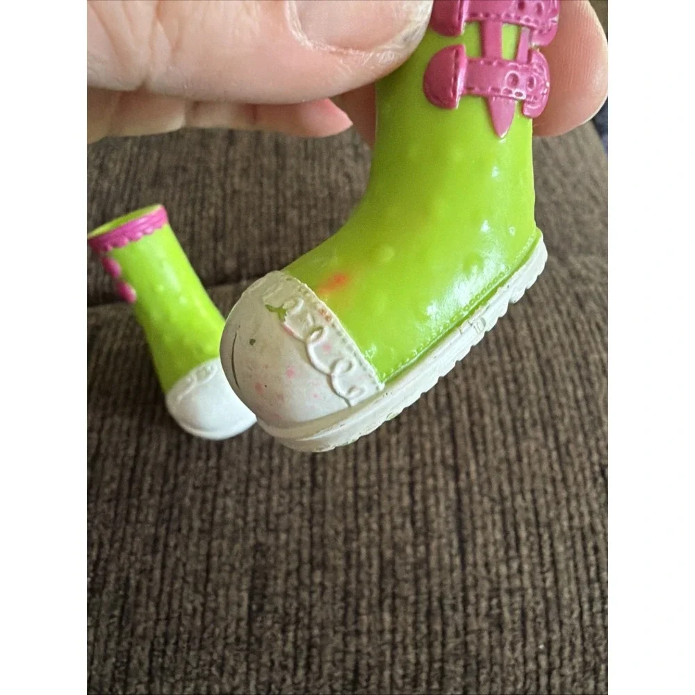 Lalaloopsy Green pink white BOOTS SHOES ONLY REPLACEMENT for Full Size Doll